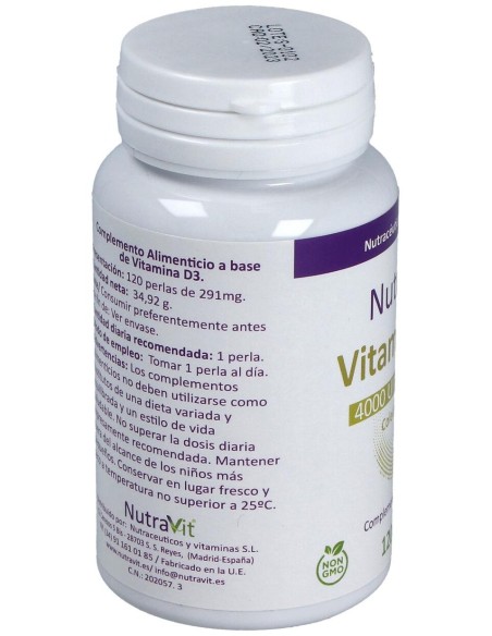 Nutravit Vitamina D3 120 Perlas