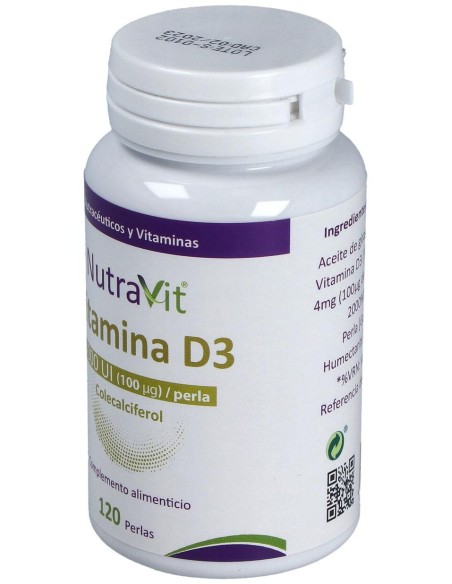 Nutravit Vitamina D3 120 Perlas