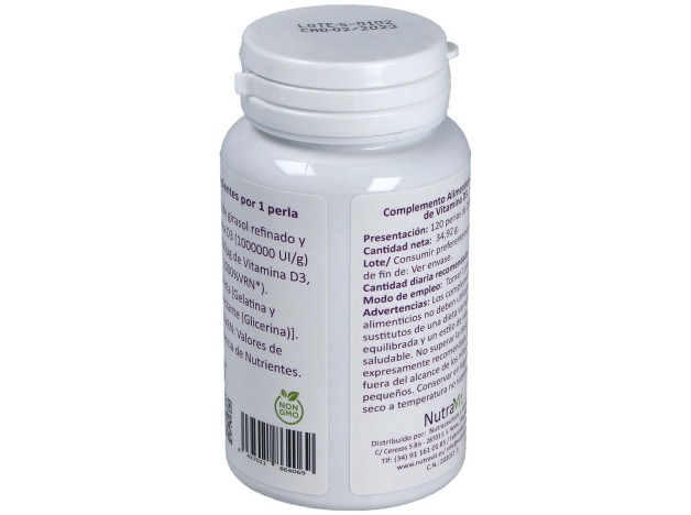 Nutravit Vitamina D3 120 Perlas