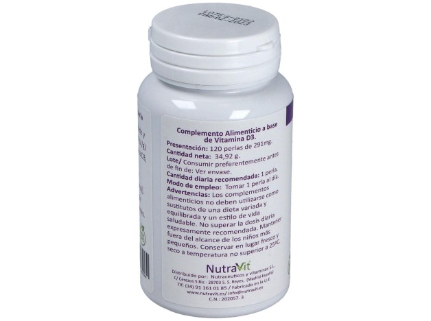 Nutravit Vitamina D3 120 Perlas