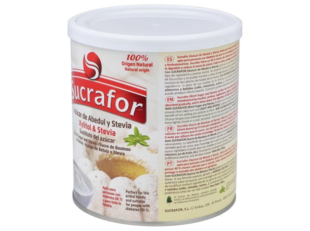 Sucrafor (Azucar De Abedul Y Stevia) 500Gr