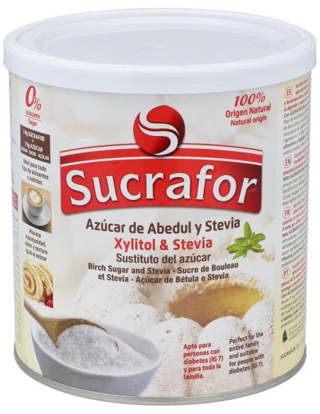 Sucrafor (Azucar De Abedul Y Stevia) 500Gr