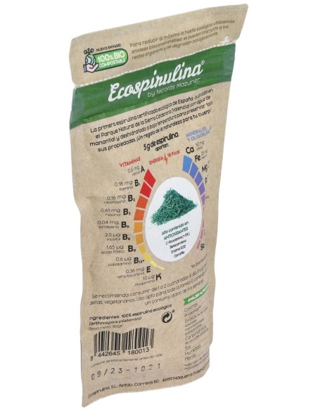Espirulina Pura En Hebras 80Gr.
