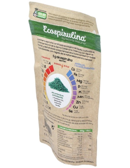 Espirulina Pura En Hebras 80Gr.
