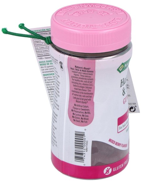 Gummies Pelo Piel Y Uñas Con Biotina 60Gominolas