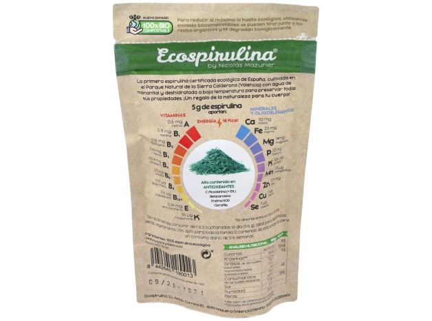 Espirulina Pura En Hebras 80Gr.
