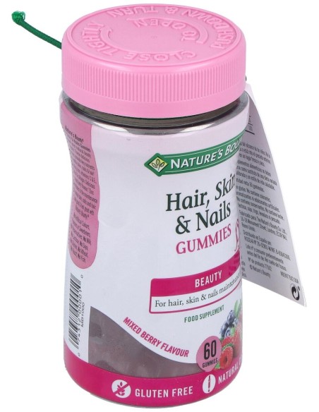 Gummies Pelo Piel Y Uñas Con Biotina 60Gominolas