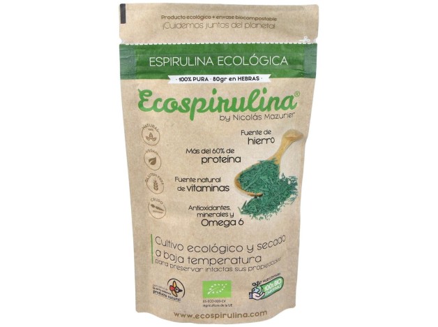 Espirulina Pura En Hebras 80Gr.