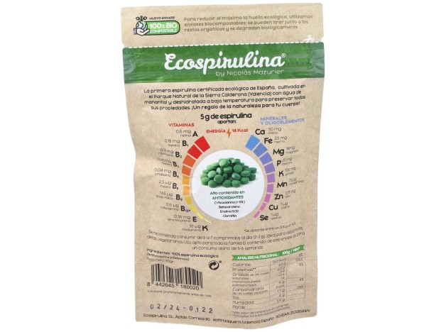 Espirulina Pura 200Comp.