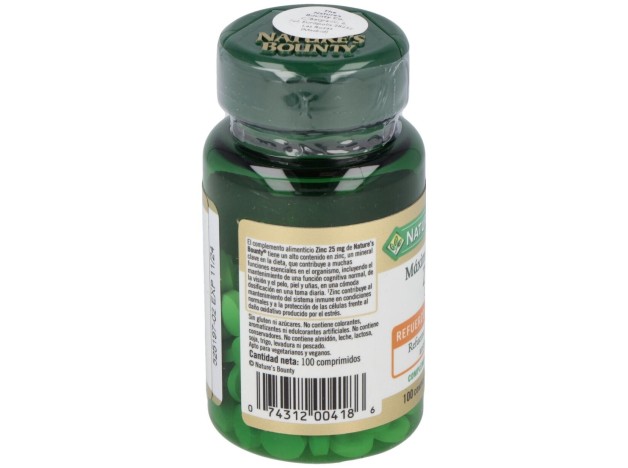 Zinc 25 Mg 100 Comprimidos Recubiertos