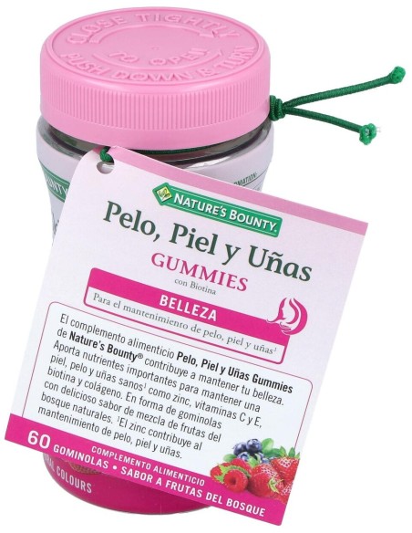 Gummies Pelo Piel Y Uñas Con Biotina 60Gominolas