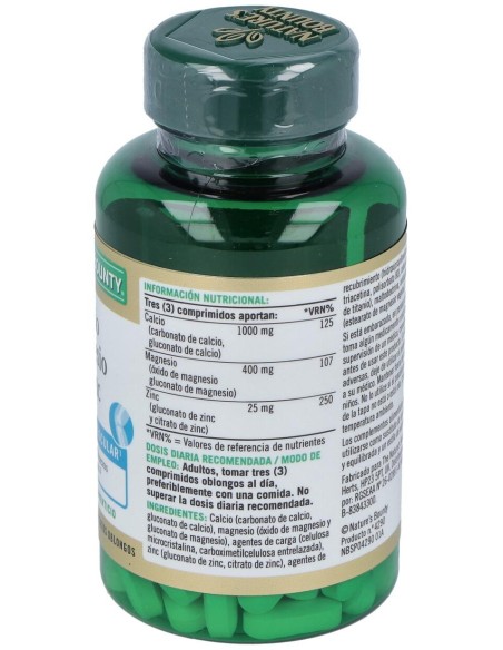 B-Calcio Magnesio%26Zinc 100 Cápsulas Recubiertas