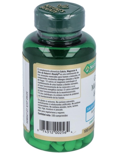 B-Calcio Magnesio%26Zinc 100 Cápsulas Recubiertas