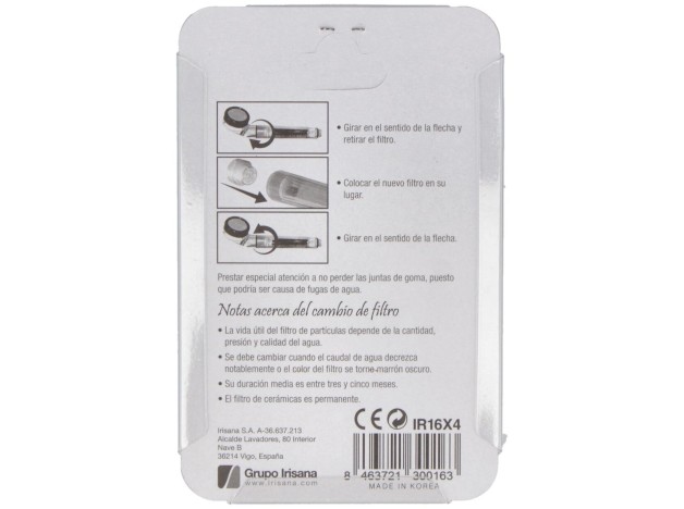 Filtros Ecoducha Blister 4Unid.