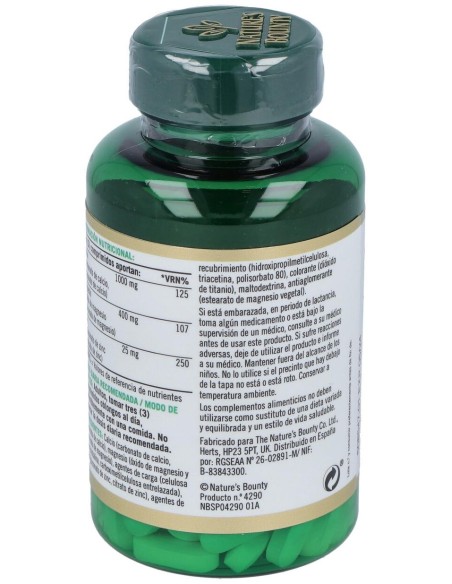 B-Calcio Magnesio%26Zinc 100 Cápsulas Recubiertas