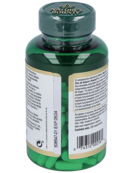 B-Calcio Magnesio%26Zinc 100 Cápsulas Recubiertas