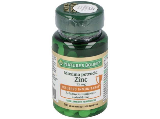 Zinc 25 Mg 100 Comprimidos Recubiertos