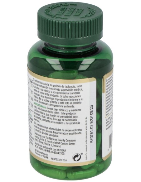Nature'S Bounty Hierro Gentle Complex Con Vit C %26 B12 100 Cáps.