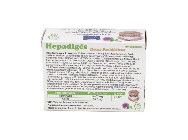 Dis Hepadiges 500Mg 60Caps