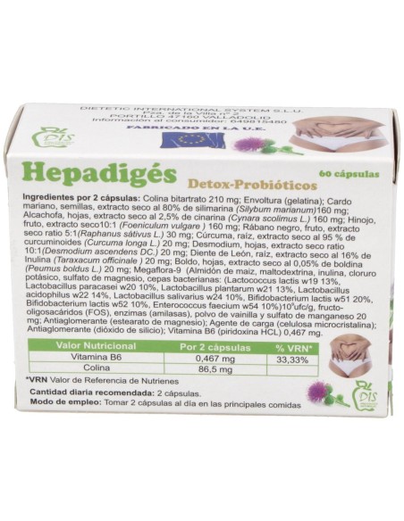 Dis Hepadiges 500Mg 60Caps