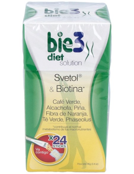 Bie3 Diet Solution Svetol Y Biotina 24 Sticks