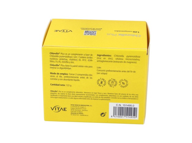 Vitae Chlorella Plus 1000Mg 120Comp