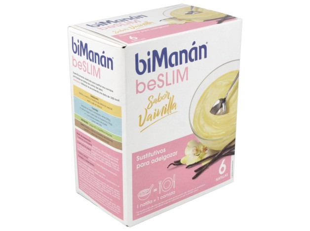 Bimanán® Beslim Natillas Vainilla 6 Sobres
