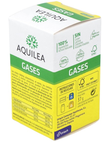 Aquilea Gases Comprimidos, 60 Comprimidos