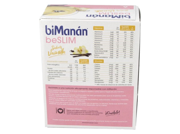 Bimanán® Beslim Natillas Vainilla 6 Sobres