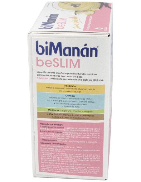 Bimanán® Beslim Natillas Vainilla 6 Sobres