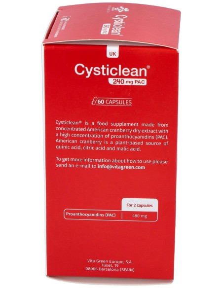 Cysticlean 240 Mg Pac, 60 Cápsulas