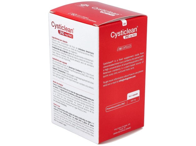 Cysticlean 240 Mg Pac, 60 Cápsulas