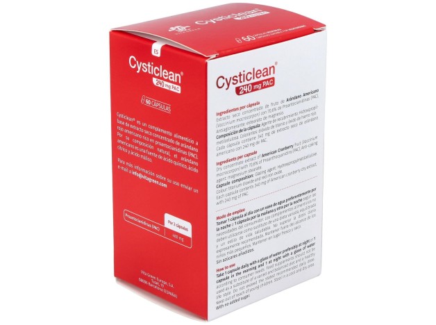 Cysticlean 240 Mg Pac, 60 Cápsulas