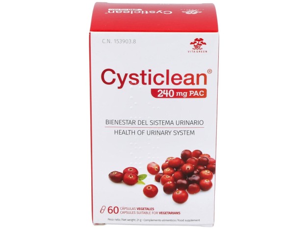 Cysticlean 240 Mg Pac, 60 Cápsulas
