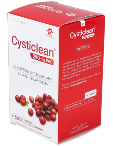 Cysticlean 240 Mg Pac, 60 Cápsulas