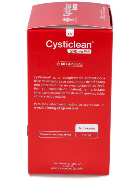 Cysticlean 240 Mg Pac, 60 Cápsulas