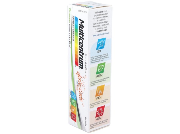 Multicentrum Efervescente Sabor Naranja 20Comp