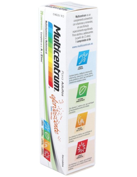 Multicentrum Efervescente Sabor Naranja 20Comp