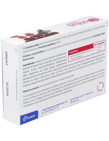 Cistitus Comprimidos 30 U