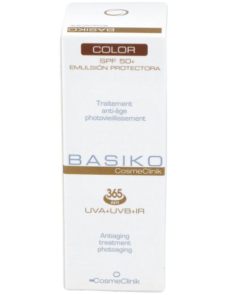 Basiko Emulsión Protectora Spf 50+ Color, 50 Ml
