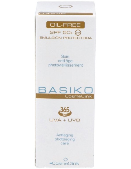 Basiko Emulsión Protectora Spf 50+ Oil Free, 50 Ml