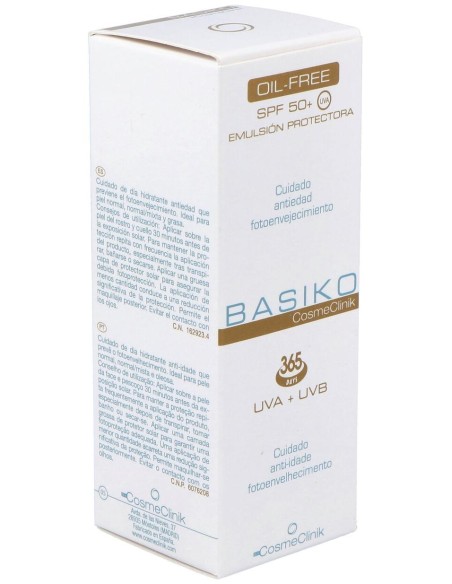 Basiko Emulsión Protectora Spf 50+ Oil Free, 50 Ml
