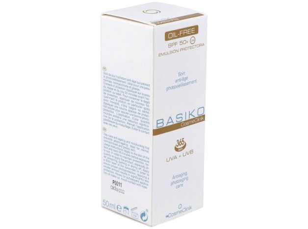 Basiko Emulsión Protectora Spf 50+ Oil Free, 50 Ml