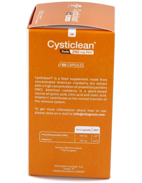 Cysticlean Forte 240 Mg, 30 Cápsulas