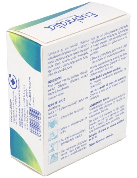 Boiron Euphralia, 20 Uds
