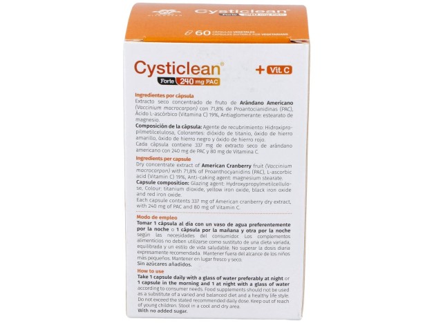 Cysticlean Forte 240 Mg, 30 Cápsulas