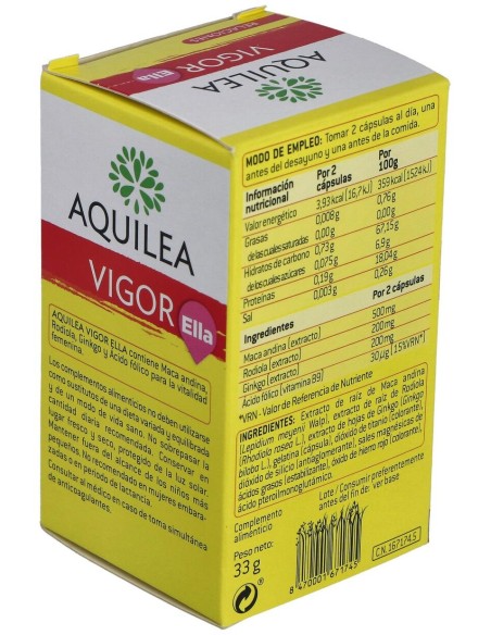 Aquilea Vigor Ella, 60 Cápsulas