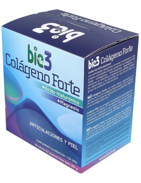 Bio3 Colágeno Forte Articulaciones Y Piel 30 Sobres