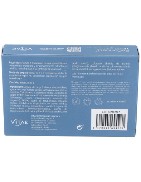 Vitae Recconect, 30 Comprimidos