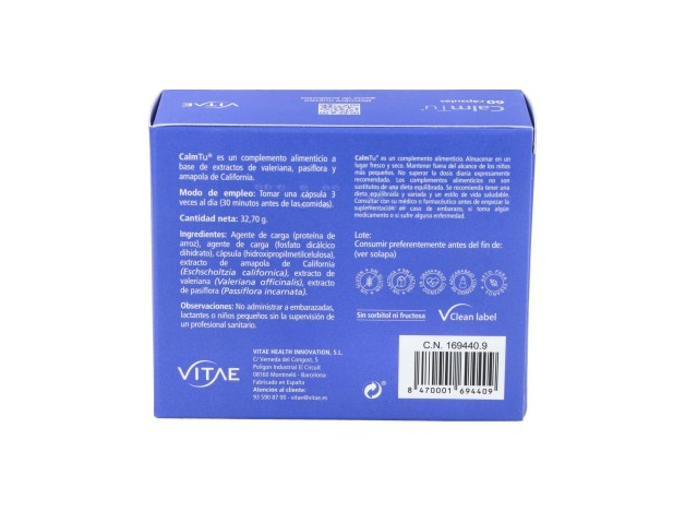 Vitae Calmtu 60Cáps